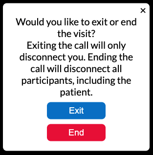 Provider Exit Message